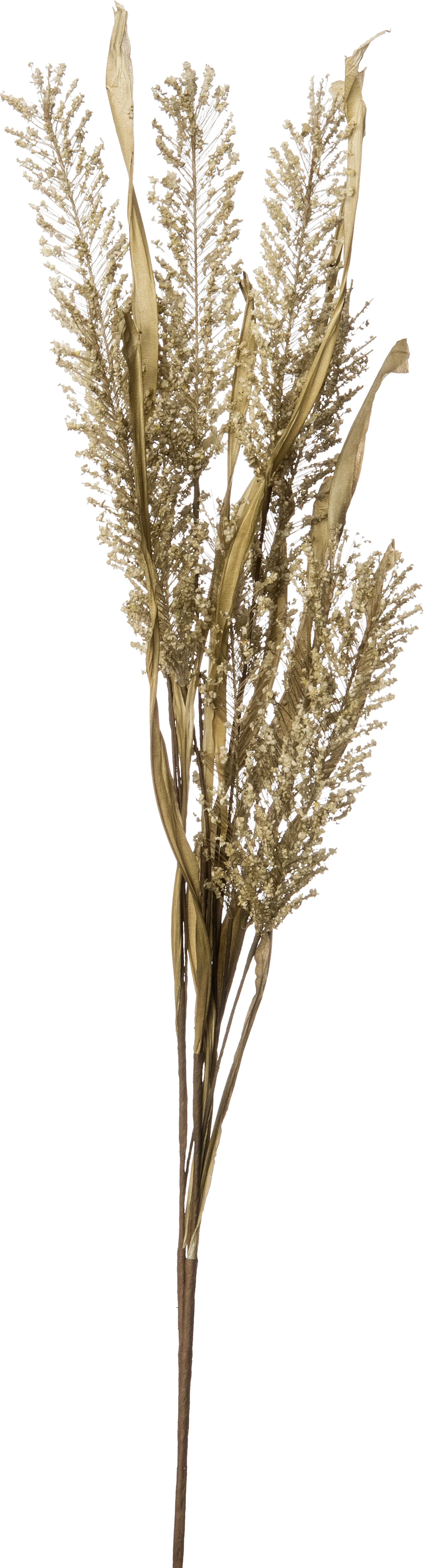 Intratuin kunstbloem veldboeket met siergras grijs 58 cm