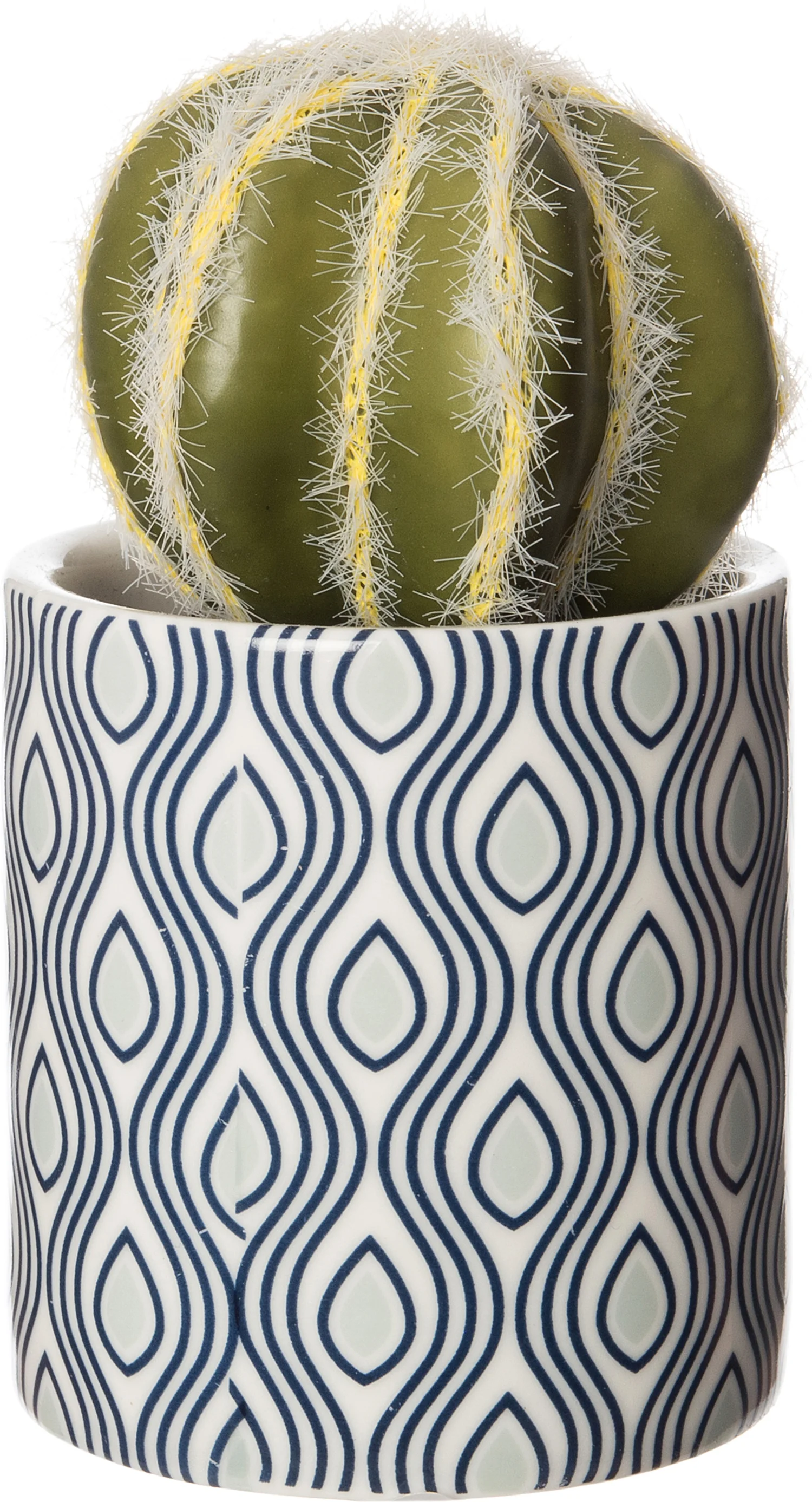 Intratuin kunstplant Cactus grijs / zwart D 6 H 14 cm