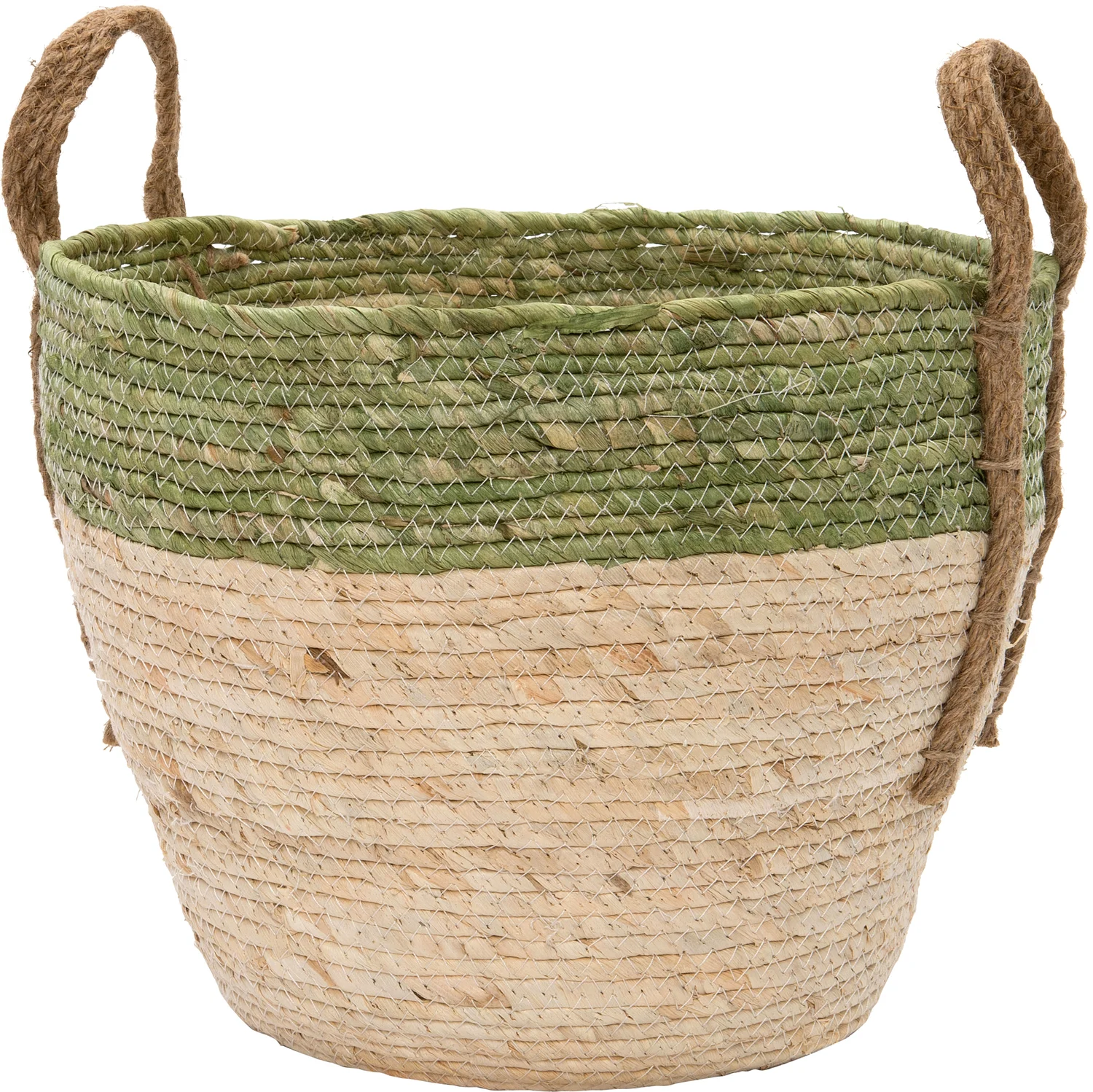 Intratuin plantenmand Liv groen / naturel D 38 H 33 cm
