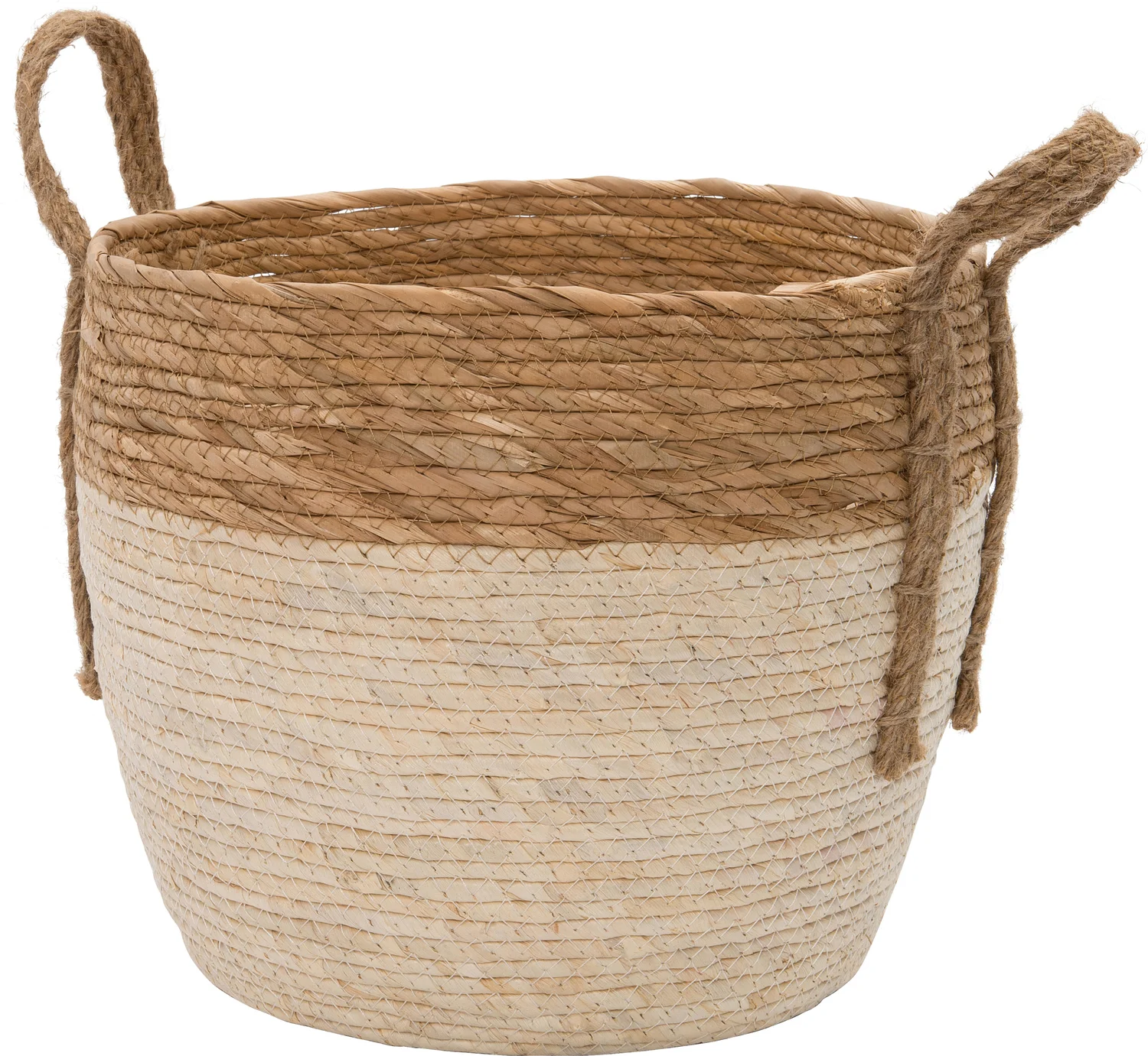 Intratuin plantenmand Jimmy bruin / naturel D 32 H 28 cm