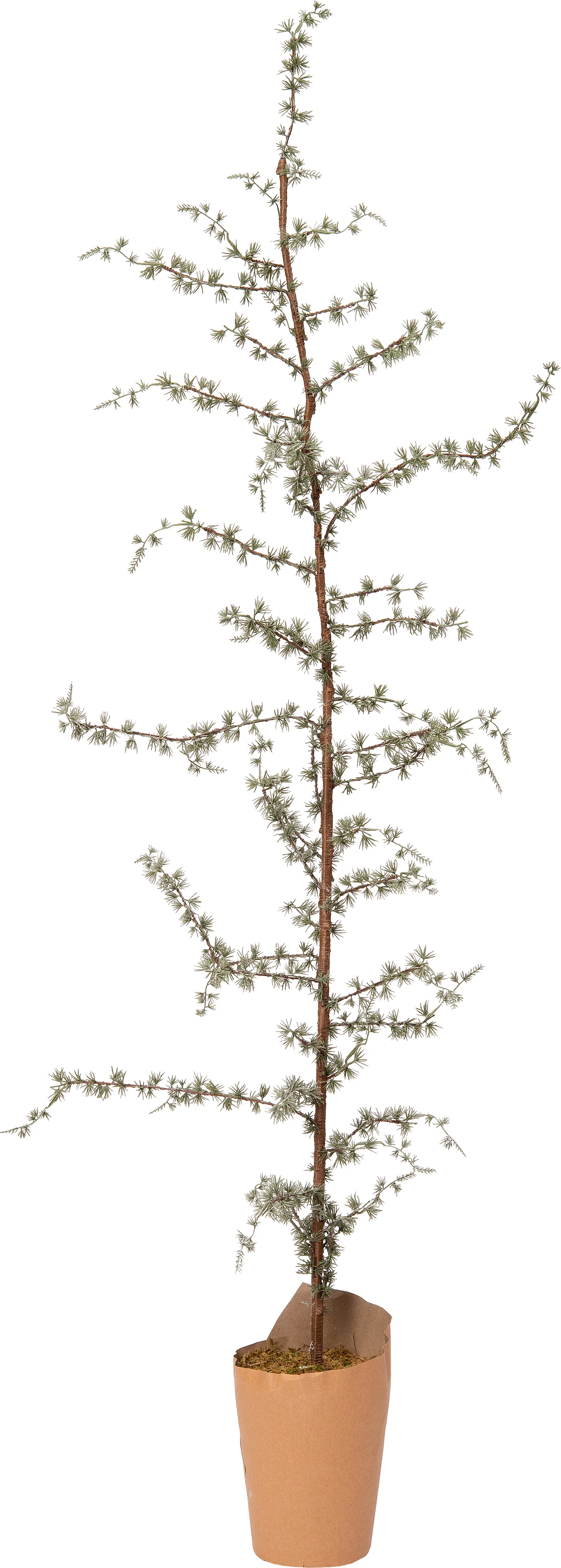 Intratuin kunstkerstboom op papieren voet besneeuwd D 20 H 170 cm