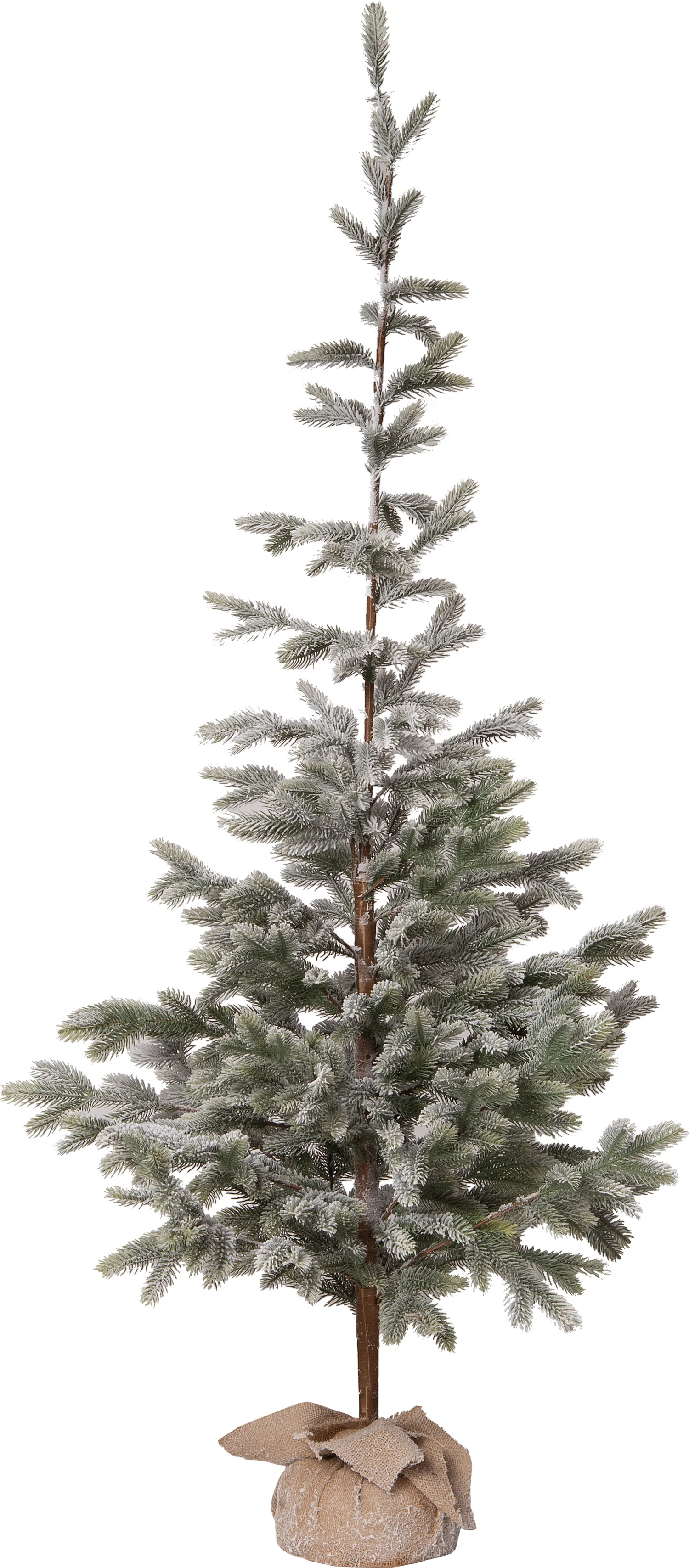 Intratuin kunstkerstboom op papieren voet besneeuwd D 65 H 180 cm