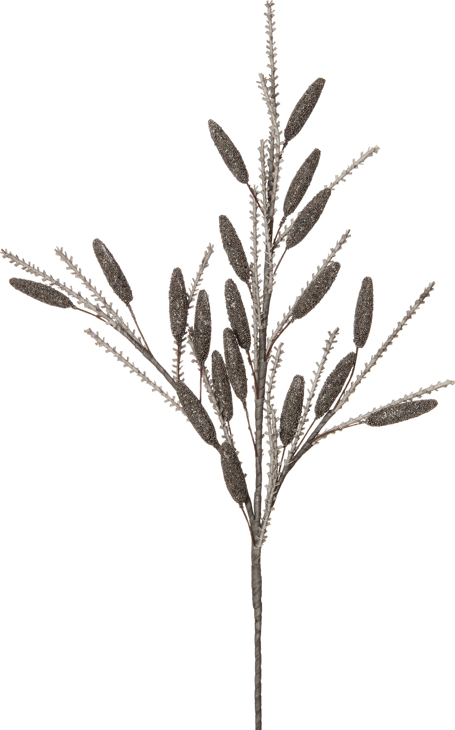 Intratuin kunsttak met blad grijs L 103 cm