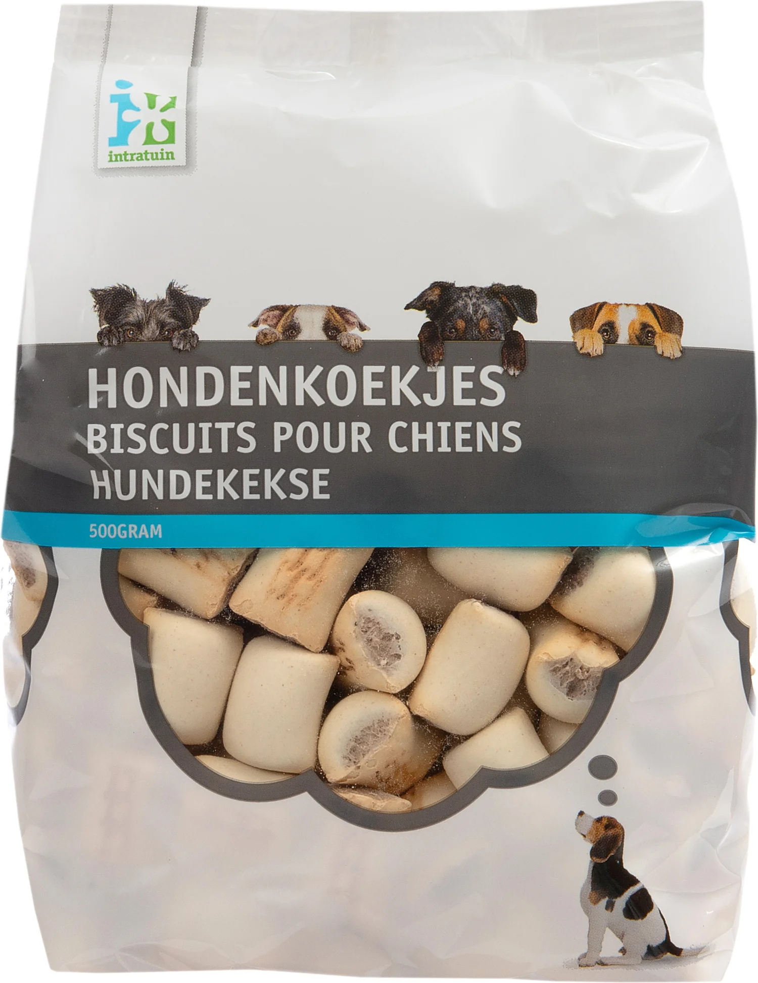 Intratuin hondenkoekjes Merg rund mini 500 g