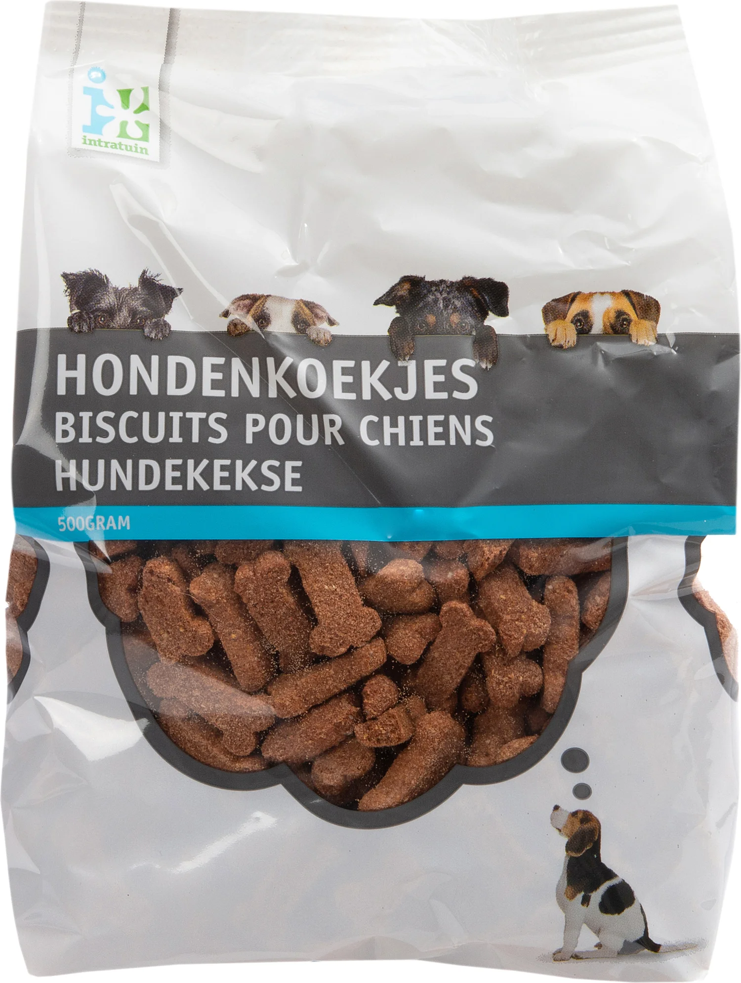 Intratuin hondenkoekjes kluif gerookt 500 g