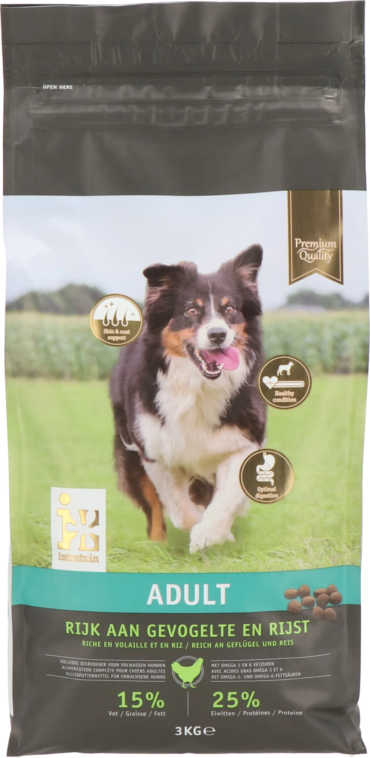 Intratuin hondenbrokken Premium adult gevogelte 3 kg