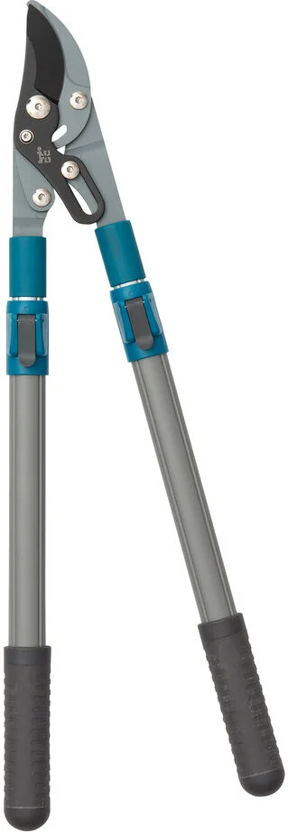 Intratuin takkenschaar verstelbaar blauw/grijs