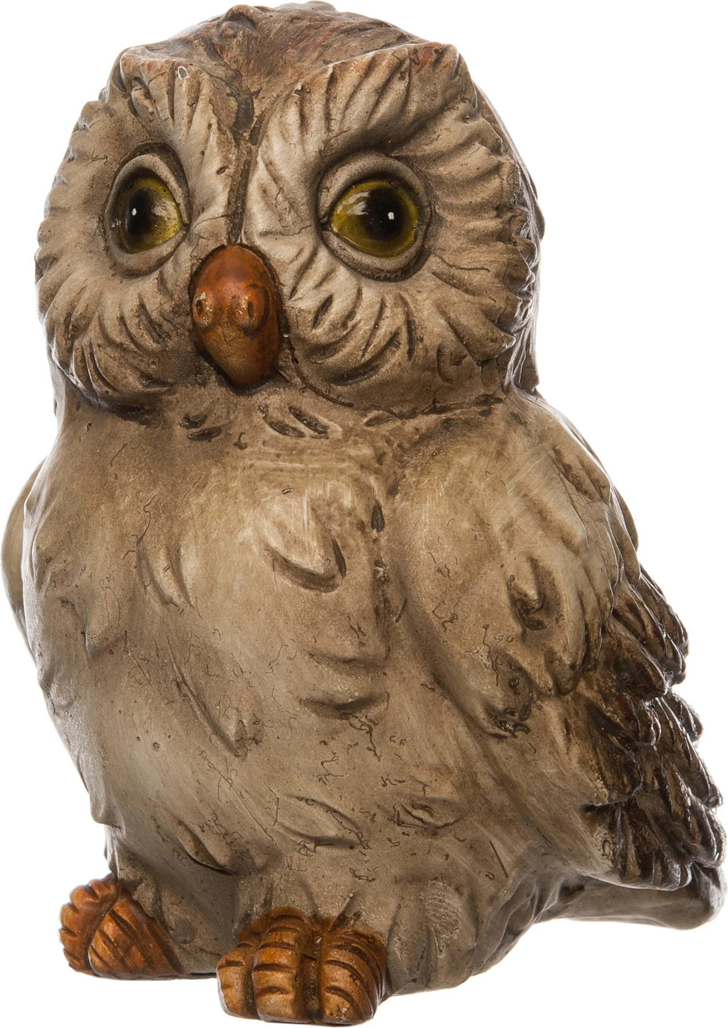 Intratuin kerstfiguur Uil bruin 6,5 x 6 x 7 cm