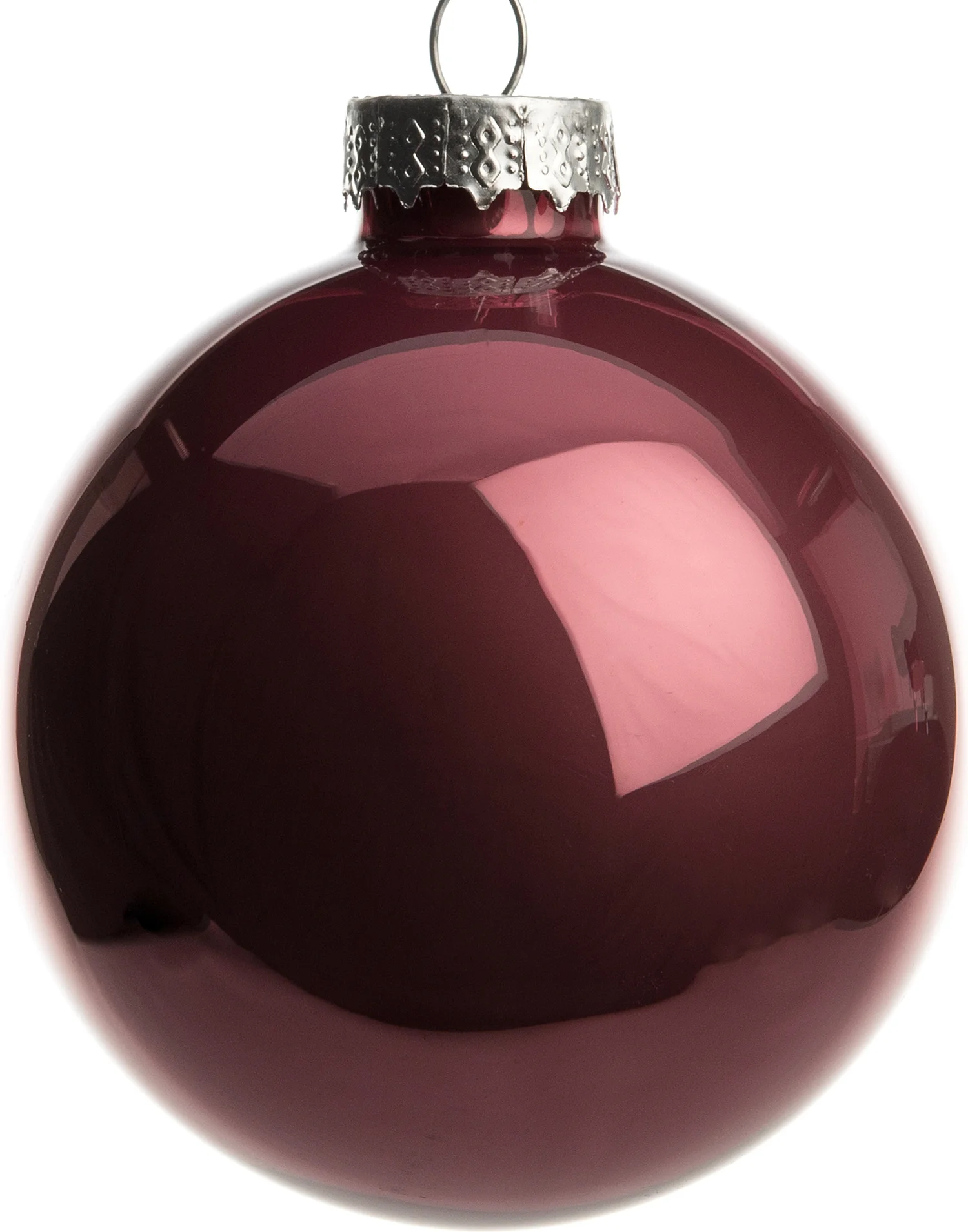 Intratuin kerstbal donkerroze D 7 cm 8 stuks