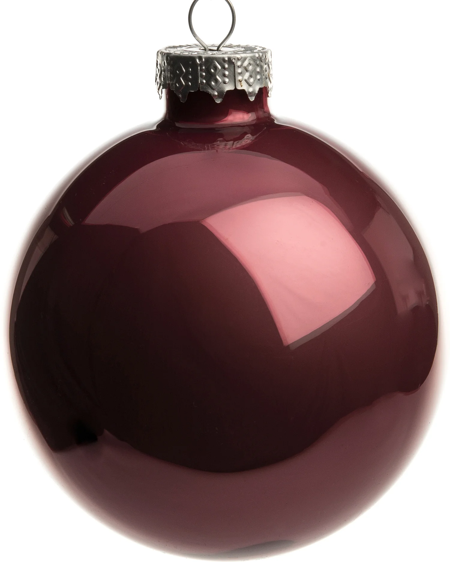 Intratuin kerstbal donkerroze D 8 cm 6 stuks