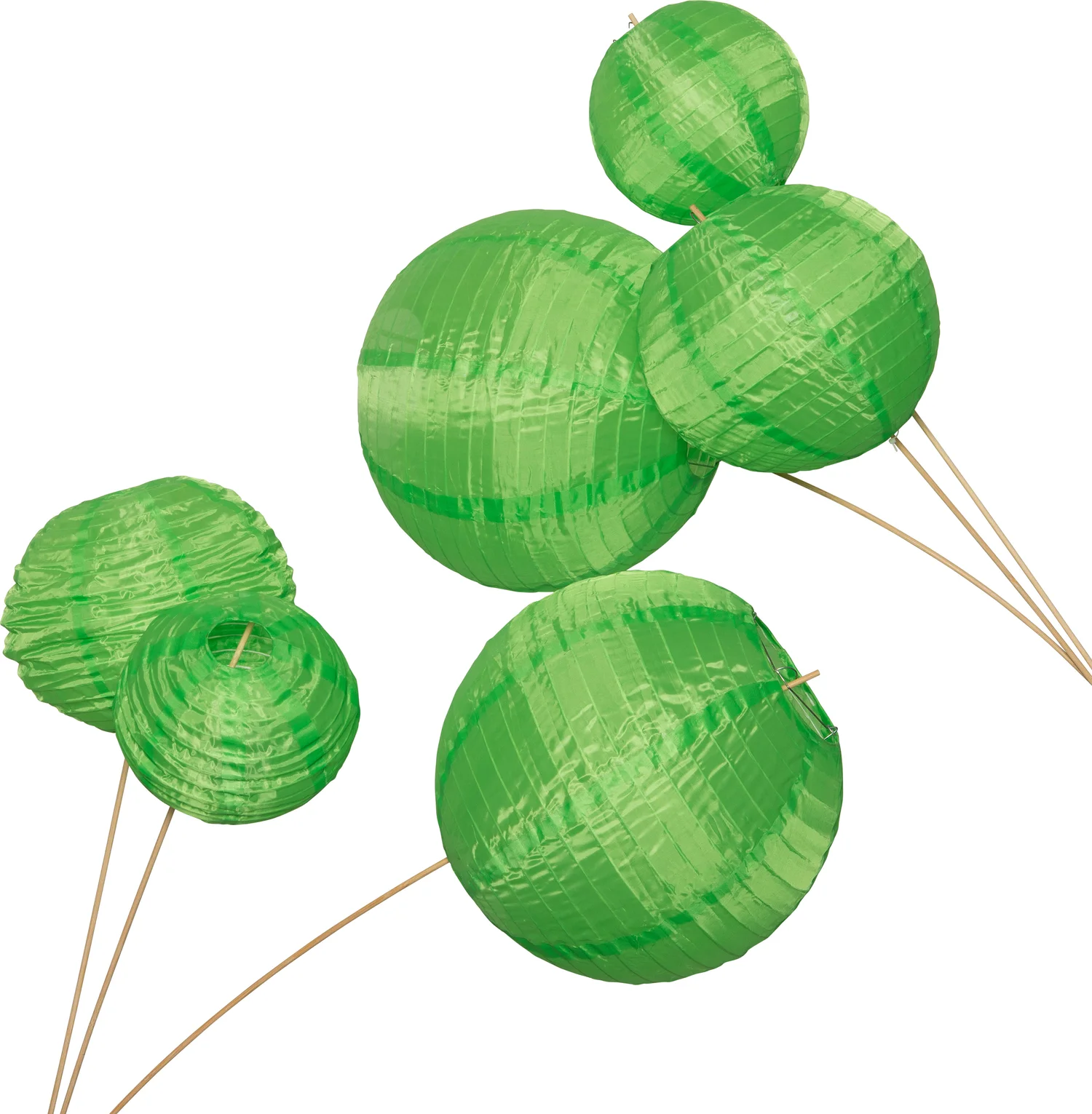Intratuin lampion op stok groen 6 stuks