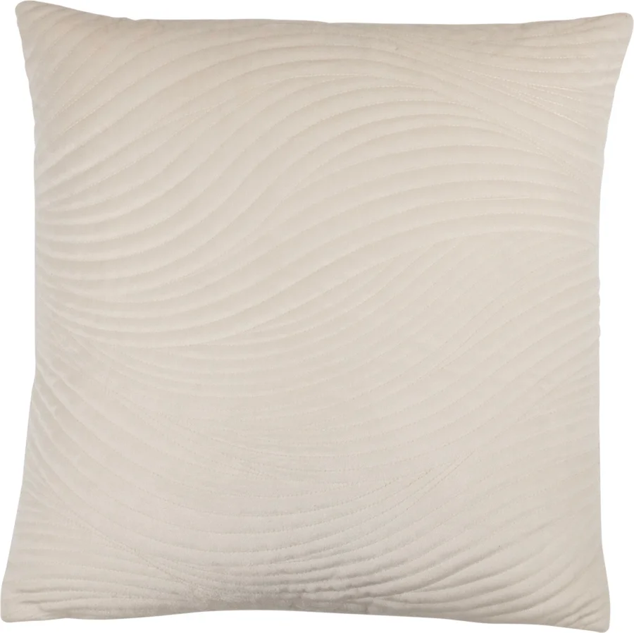 Linen & More sierkussen Derry wit 45 x 45 cm