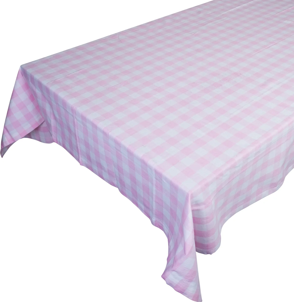 Linen & More tafelkleed Ollie roze 140 x 300 cm