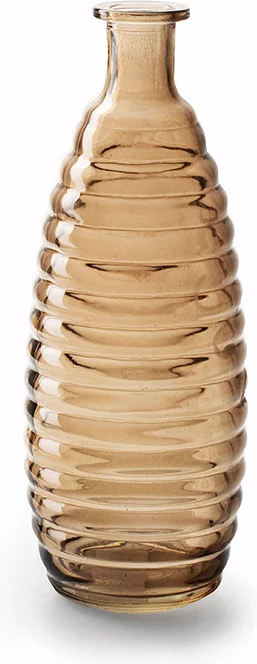 Jodeco vaas Lina beige D 8,5 H 22 cm