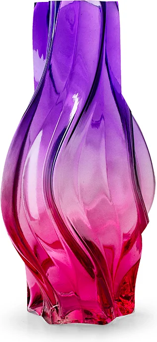 Jodeco vaas Shelby paars / roze D 16,5 H 32 cm