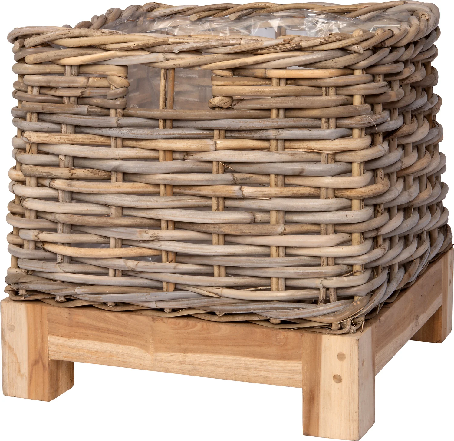 Intratuin plantenmand op voet Kobo naturel 38 x 38 x 38 cm