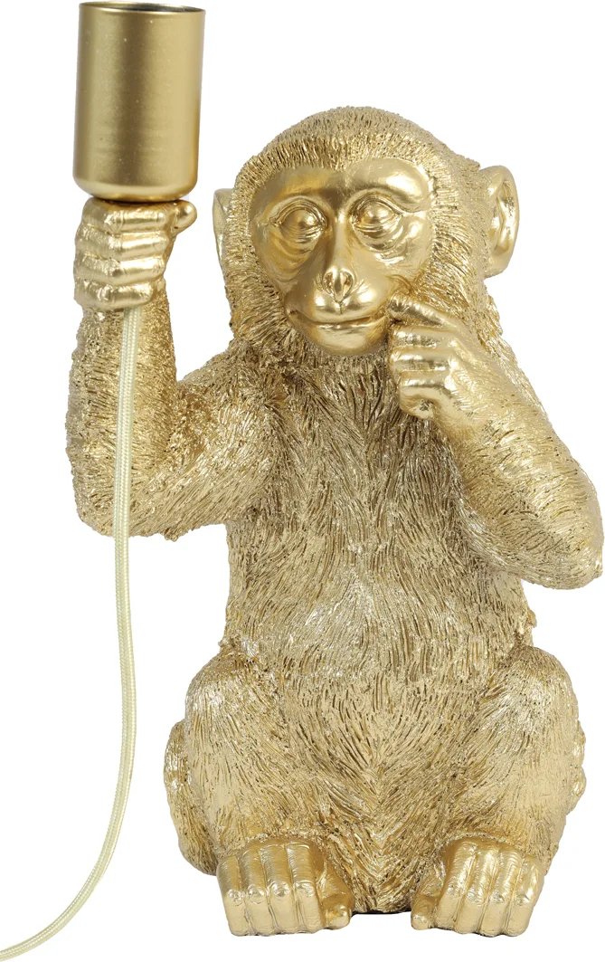 Light & Living tafellamp Monkey goud 19,5 x 20 x 34 cm