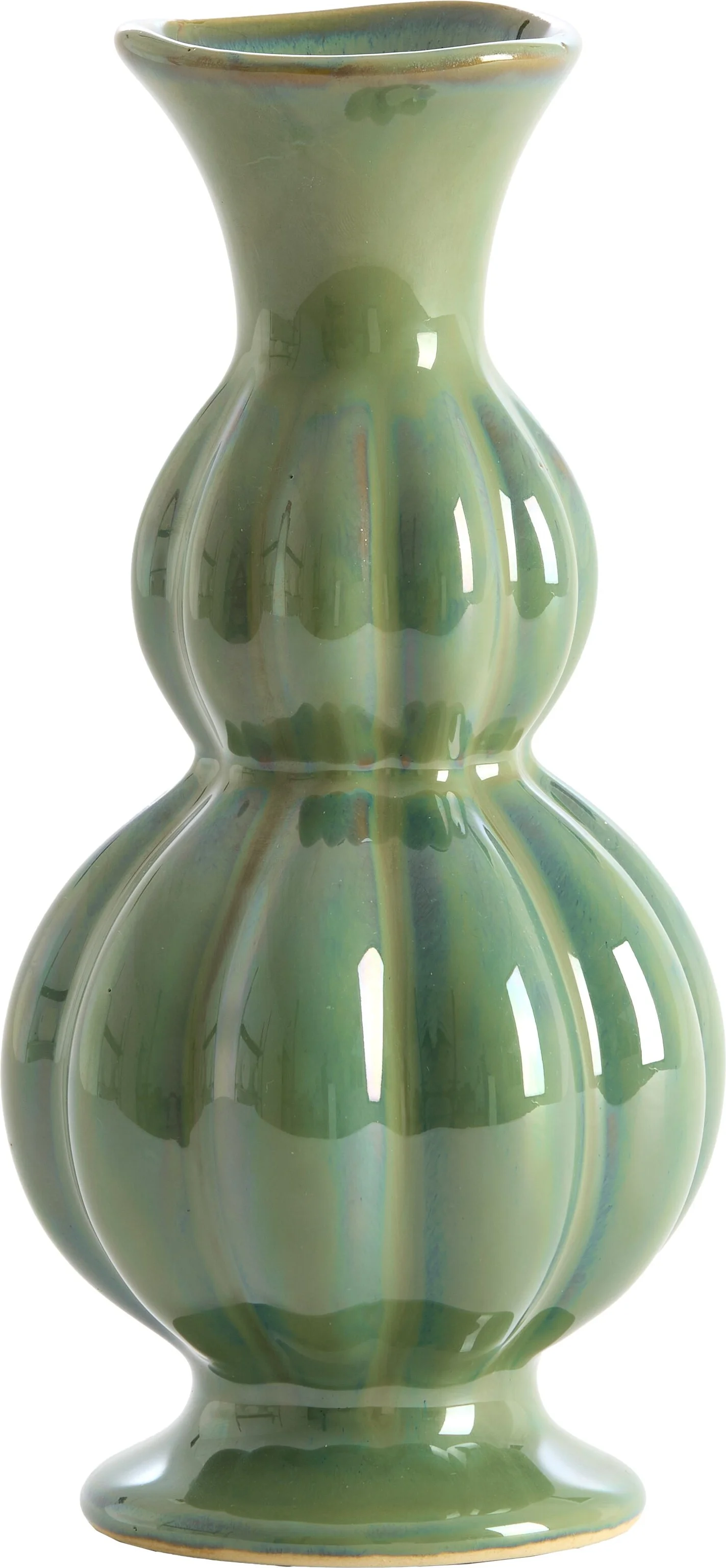 Light & Living vaas Naida groen D 11 H 22 cm