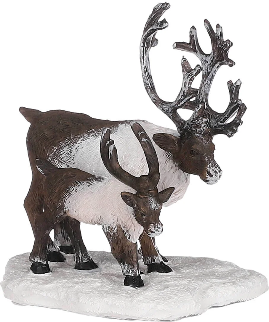 LuVille Zoo kerstdorpminiatuur rendieren 7 x 5,5 x 7 cm