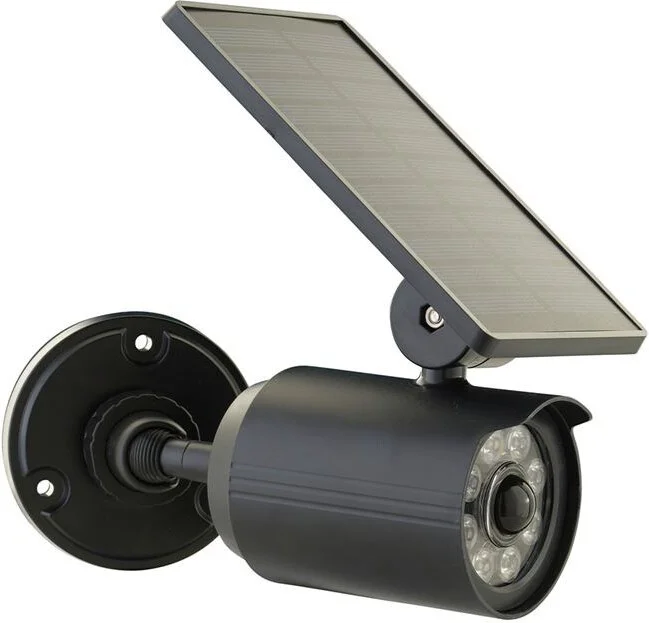 Luxform solar wandlamp Palma zwart 18,4 x 9 x 17,7 cm