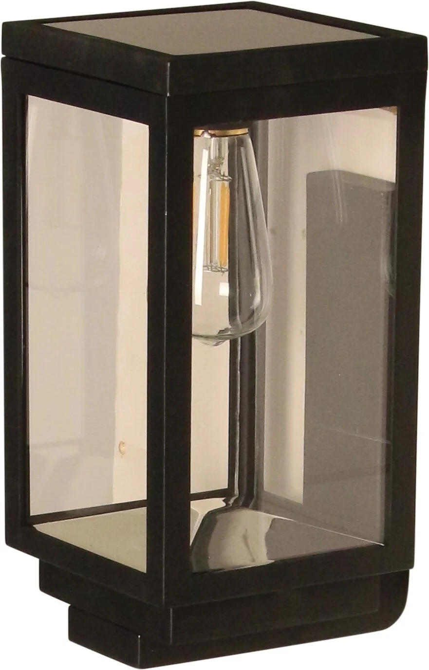 Luxform solar wandlamp Amsterdam zwart D 12 H 24,3 cm