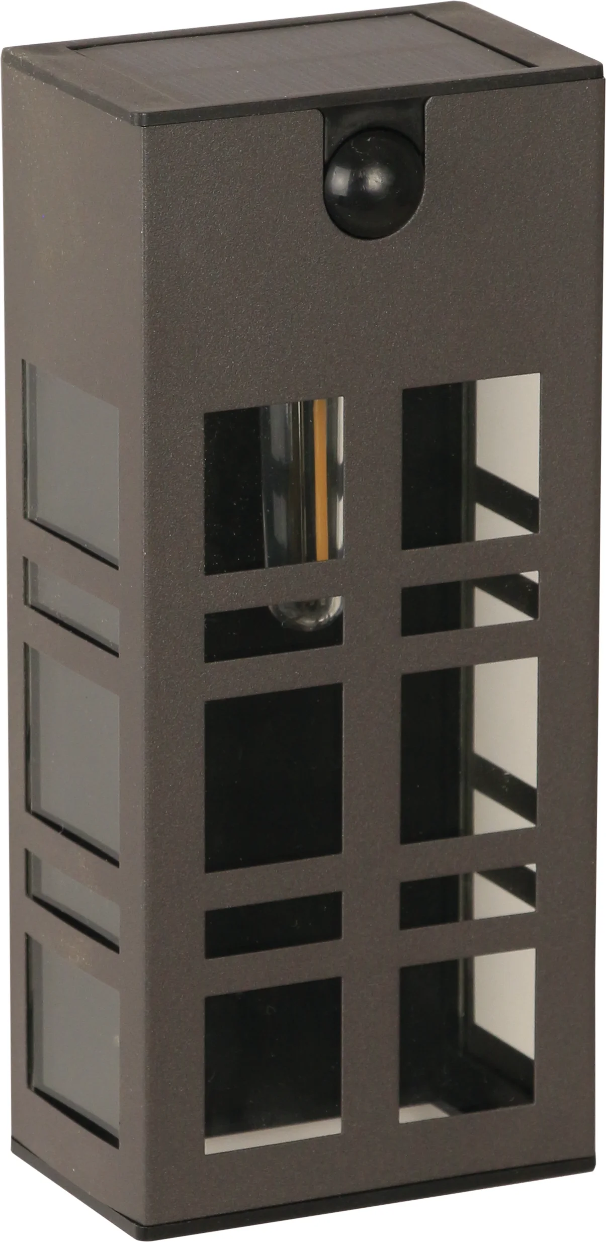 Luxform Lighting solar wandlamp Oregon zwart 8,5 x 5,5 x 18 cm