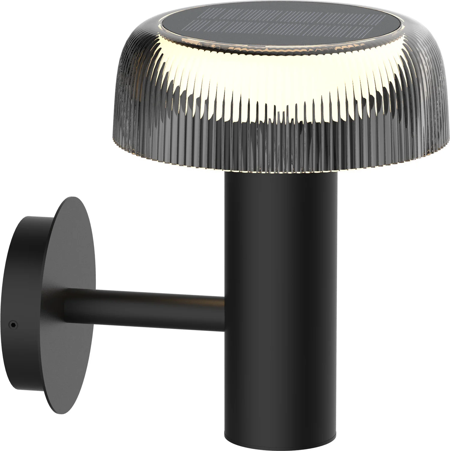 Luxform Lighting solar wandlamp Yukon zwart 15,1 x 20 x 17,8 cm