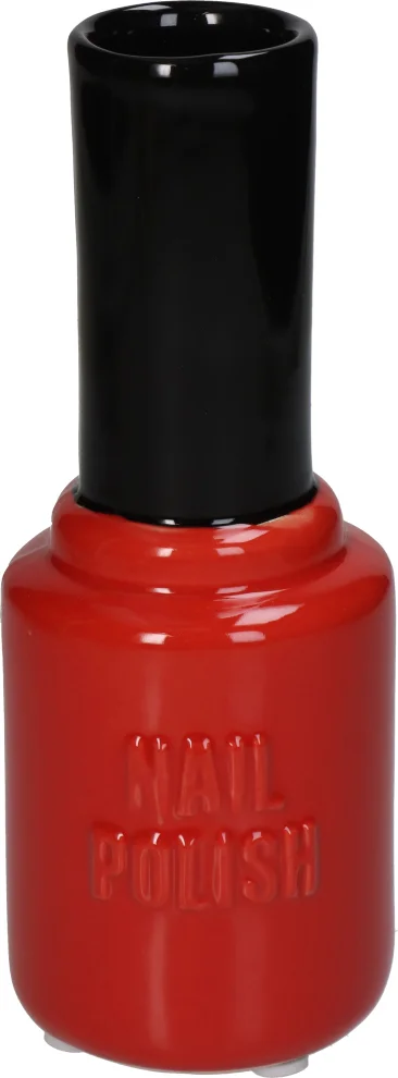 Kersten vaas Fashion rood / zwart D 7 H 18,5 cm