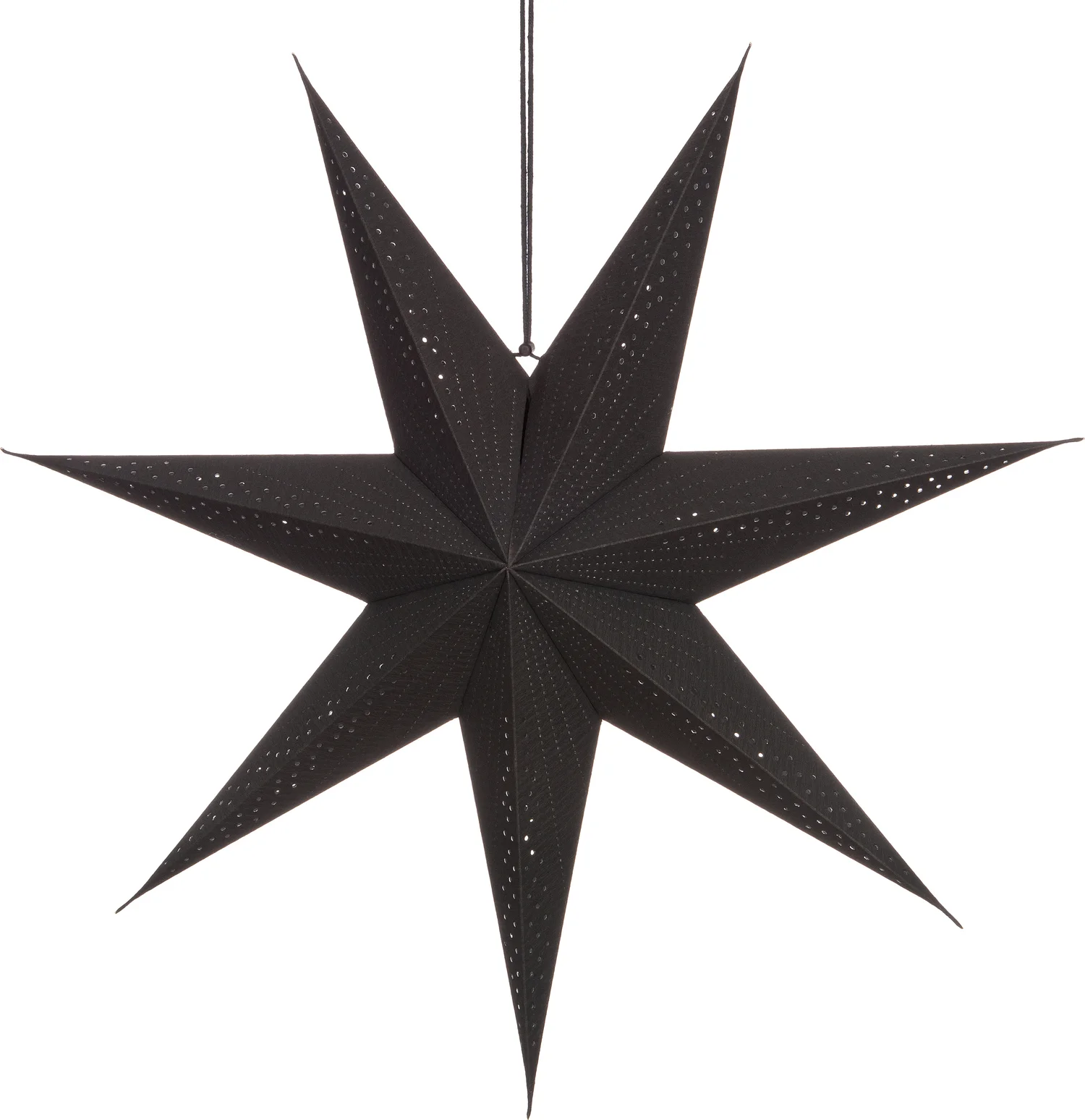 Intratuin kerstster met verlichting zwart 15 x 60 x 60 cm
