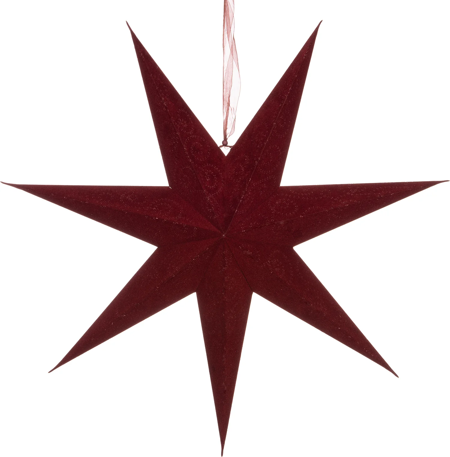 Intratuin kerstster met verlichting rood 15 x 60 x 60 cm