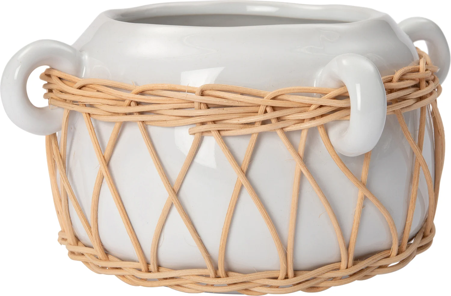 Intratuin bloempot Ahri wit D 19 H 10 cm
