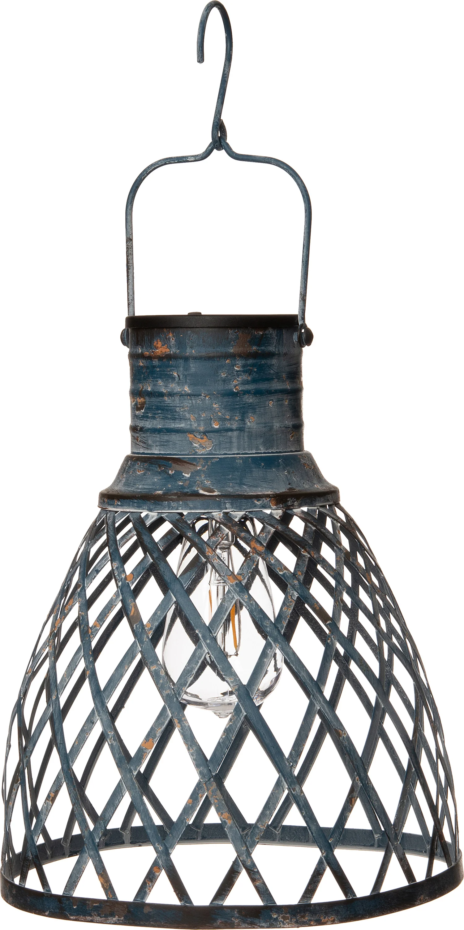 Intratuin lantaarn blauw D 24 H 29 cm