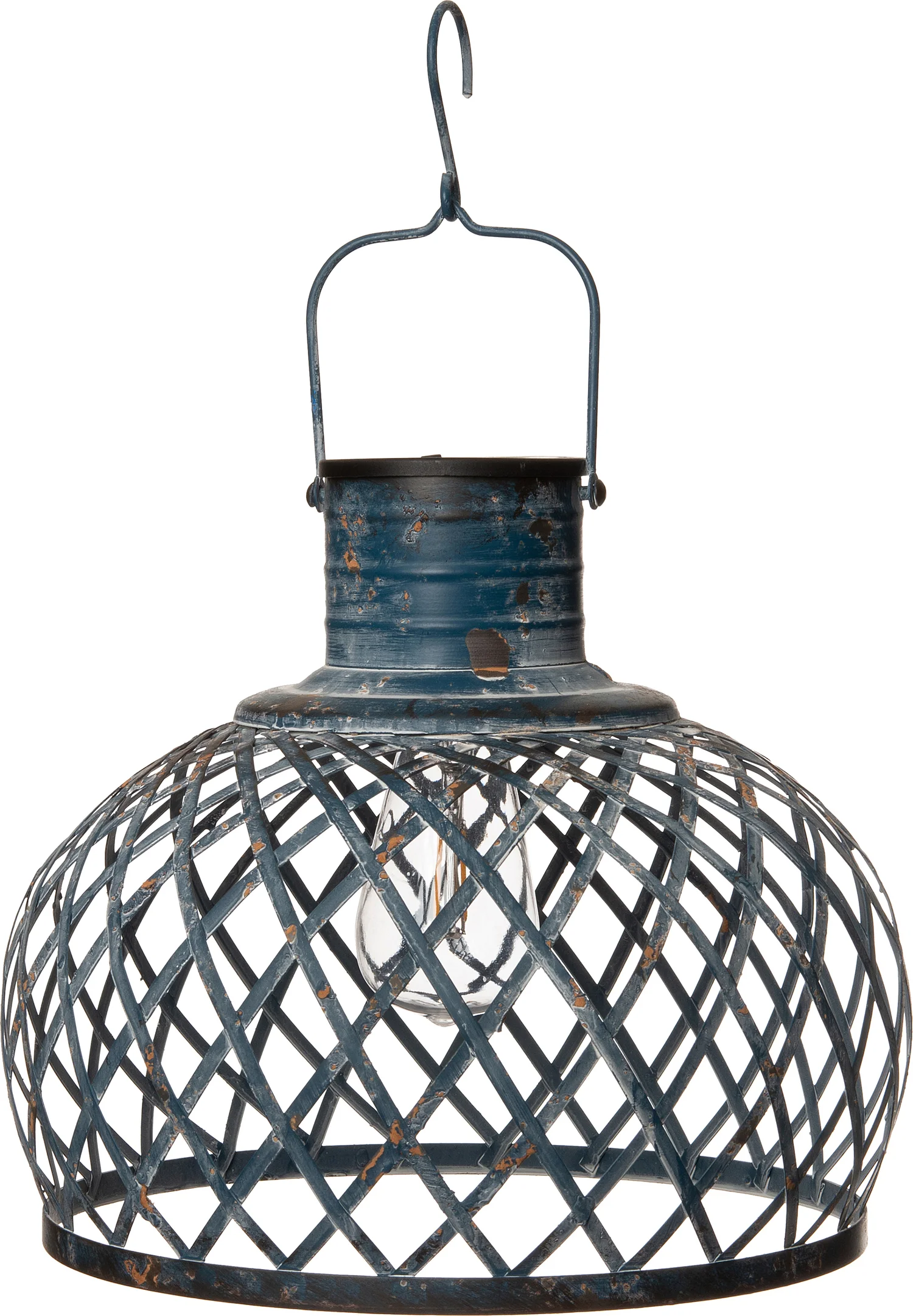 Intratuin lantaarn blauw D 30 H 26 cm