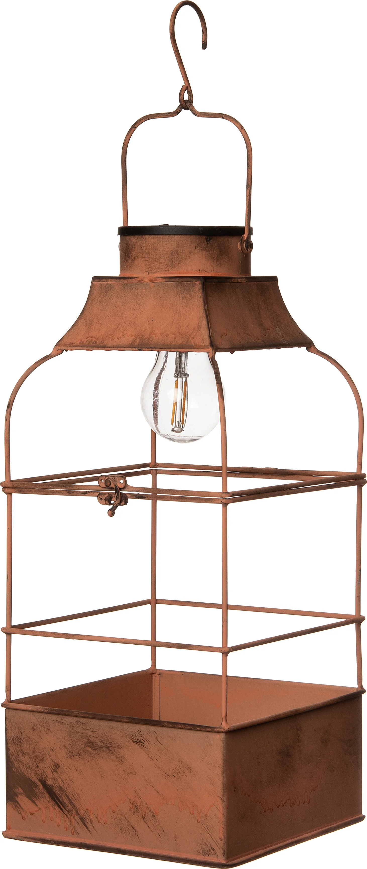 Intratuin lantaarn bruin D 18 H 40 cm