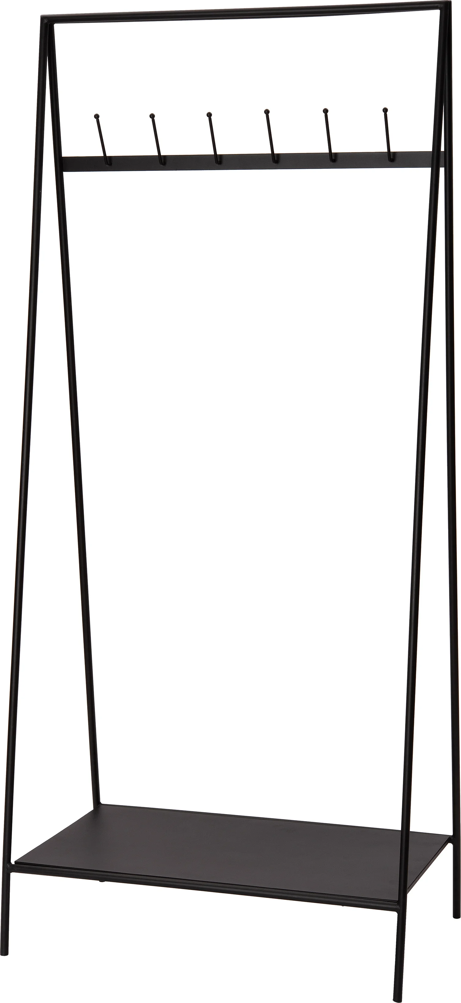 Intratuin kapstok Tony zwart 80 x 48 x 178 cm