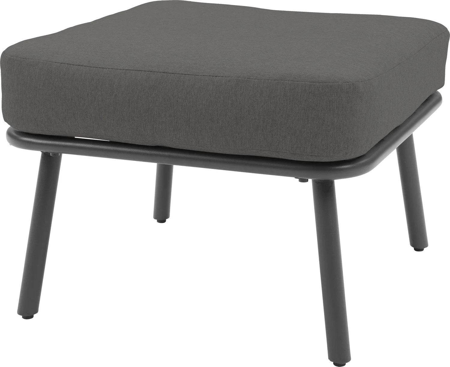 Intratuin hocker Iris antraciet 58 x 58 x 30 cm