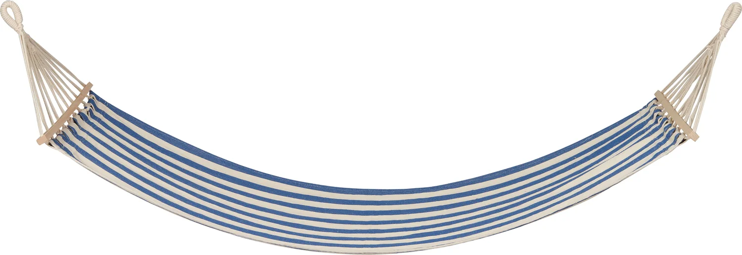 Intratuin hangmat Marine blauw / wit 200 x 80 cm