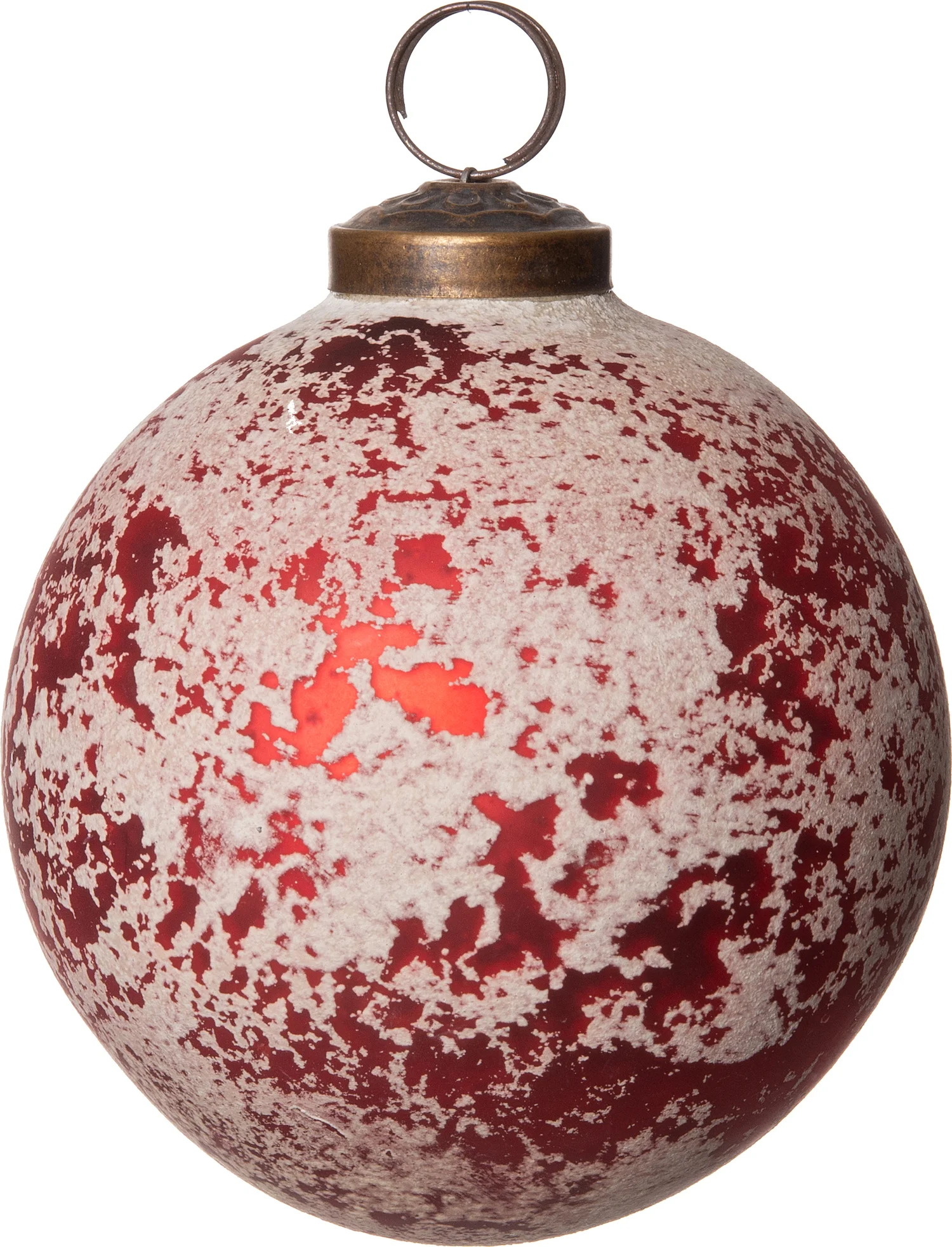 Intratuin kerstbal rood mat D 8 cm