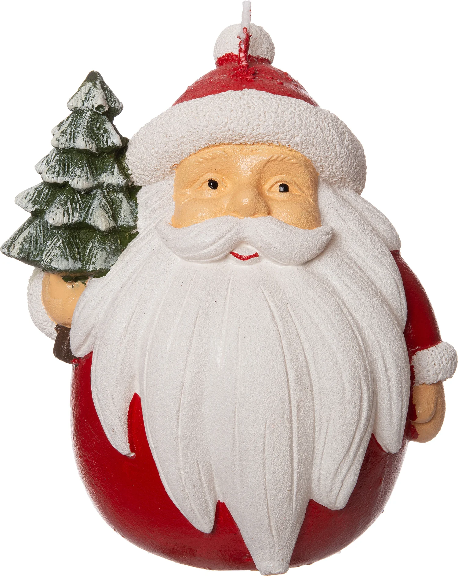 Intratuin kaars kerstman rood 8,6 x 8 x 10 cm