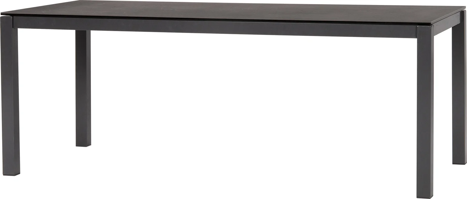 Intratuin eettafel Gloria zwart 180 x 90 x 74,5 cm
