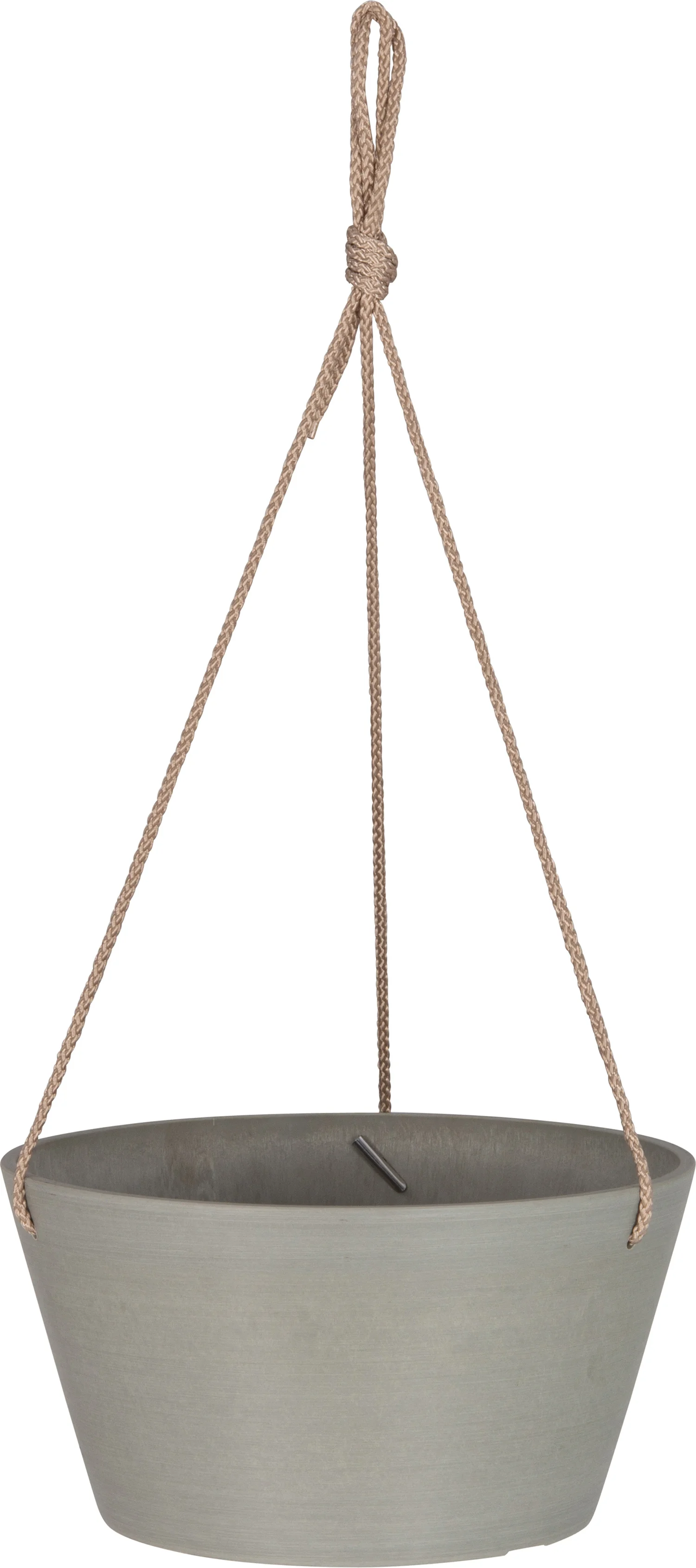 Intratuin hangpot Boaz lichtgrijs D 25 H 12,7 cm