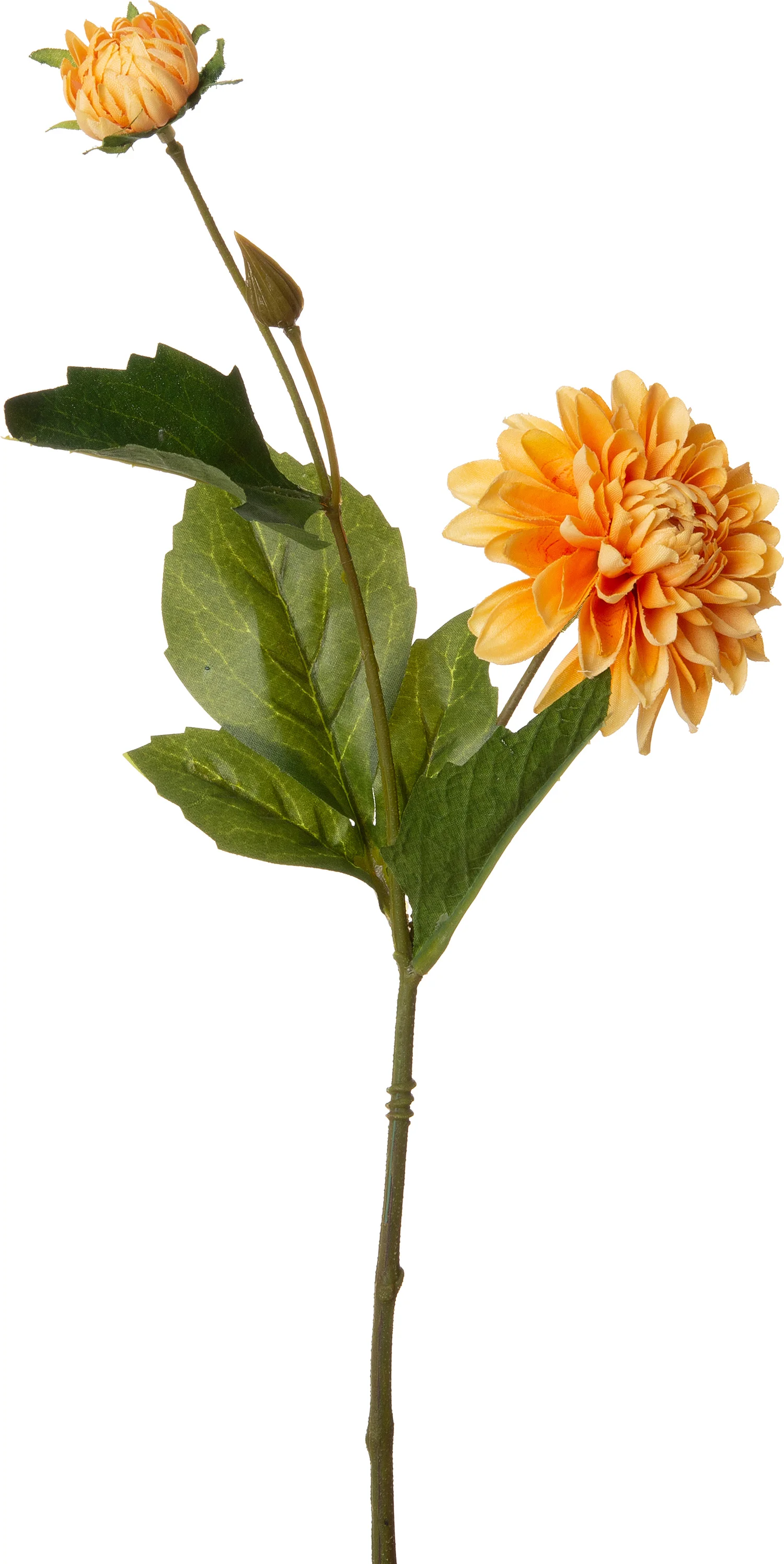 Intratuin kunstbloem Dahlia geel oranje 36 cm