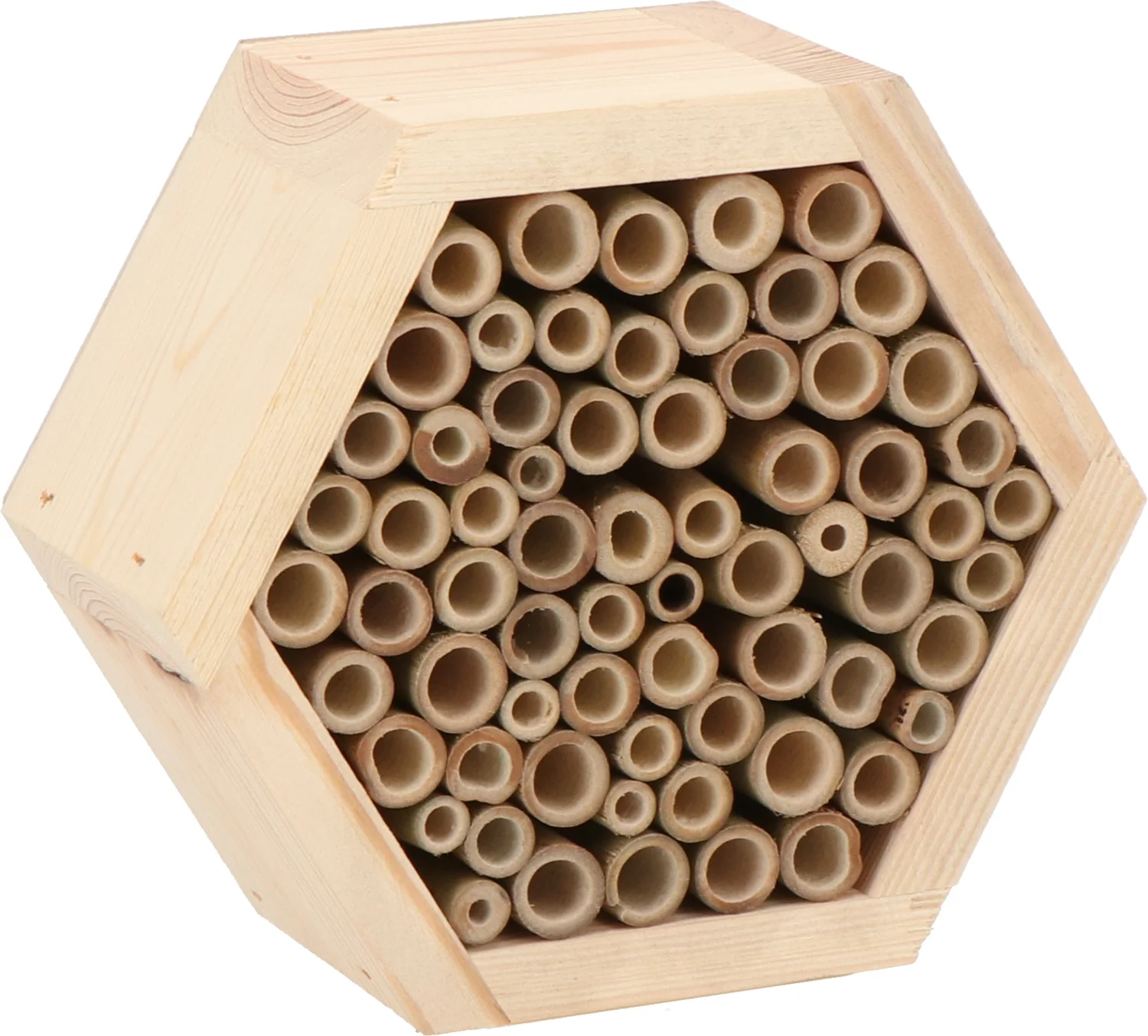 Intratuin insectenhotel Hexagon bamboe 20 cm