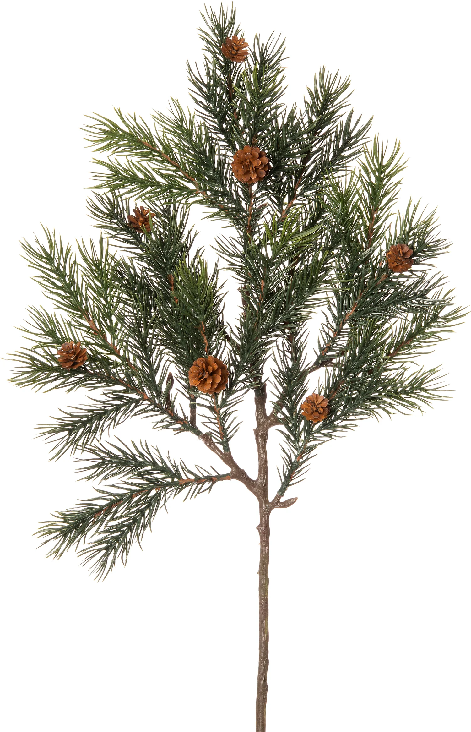 Intratuin kunstkersttak Den met dennenappels 53 cm groen