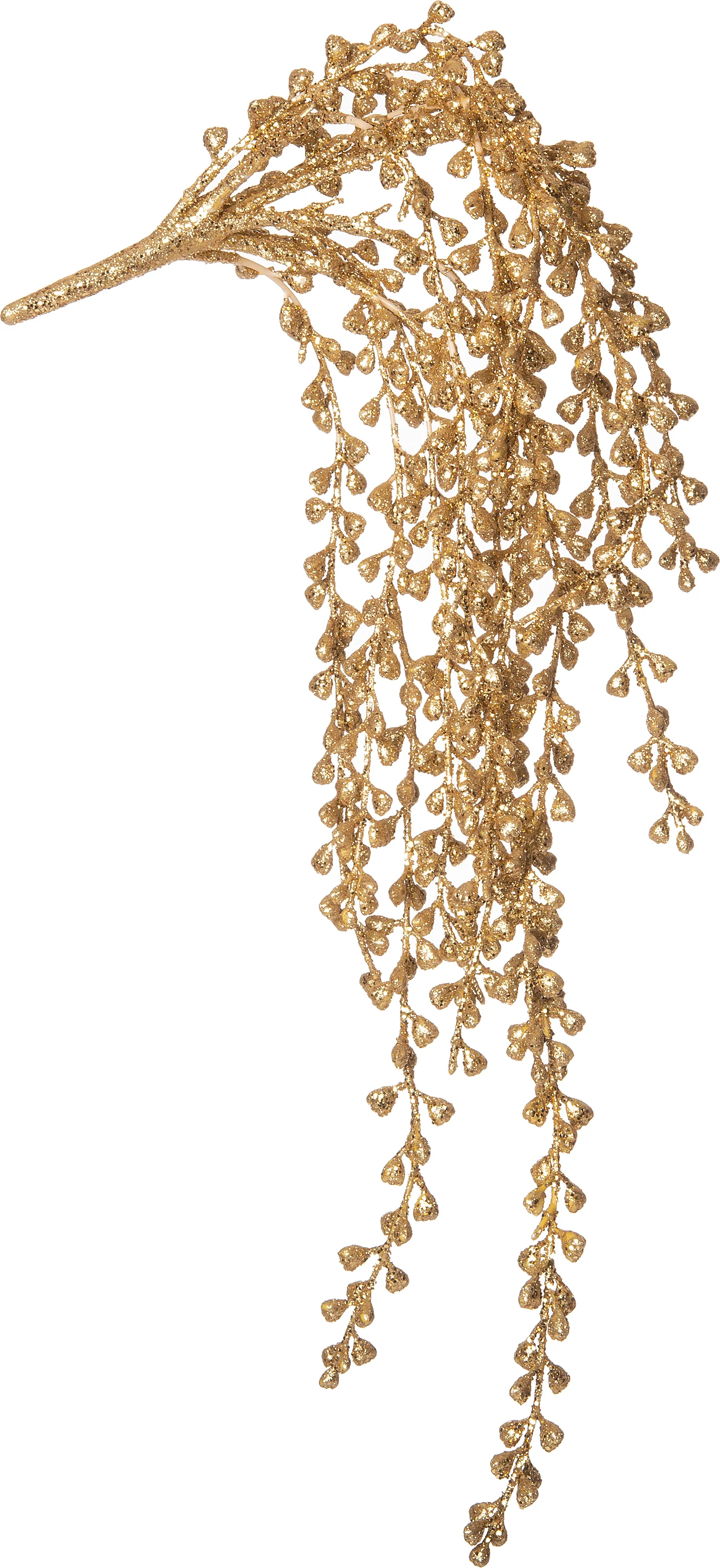 Intratuin kunstkersttak met glitter 76 cm goud