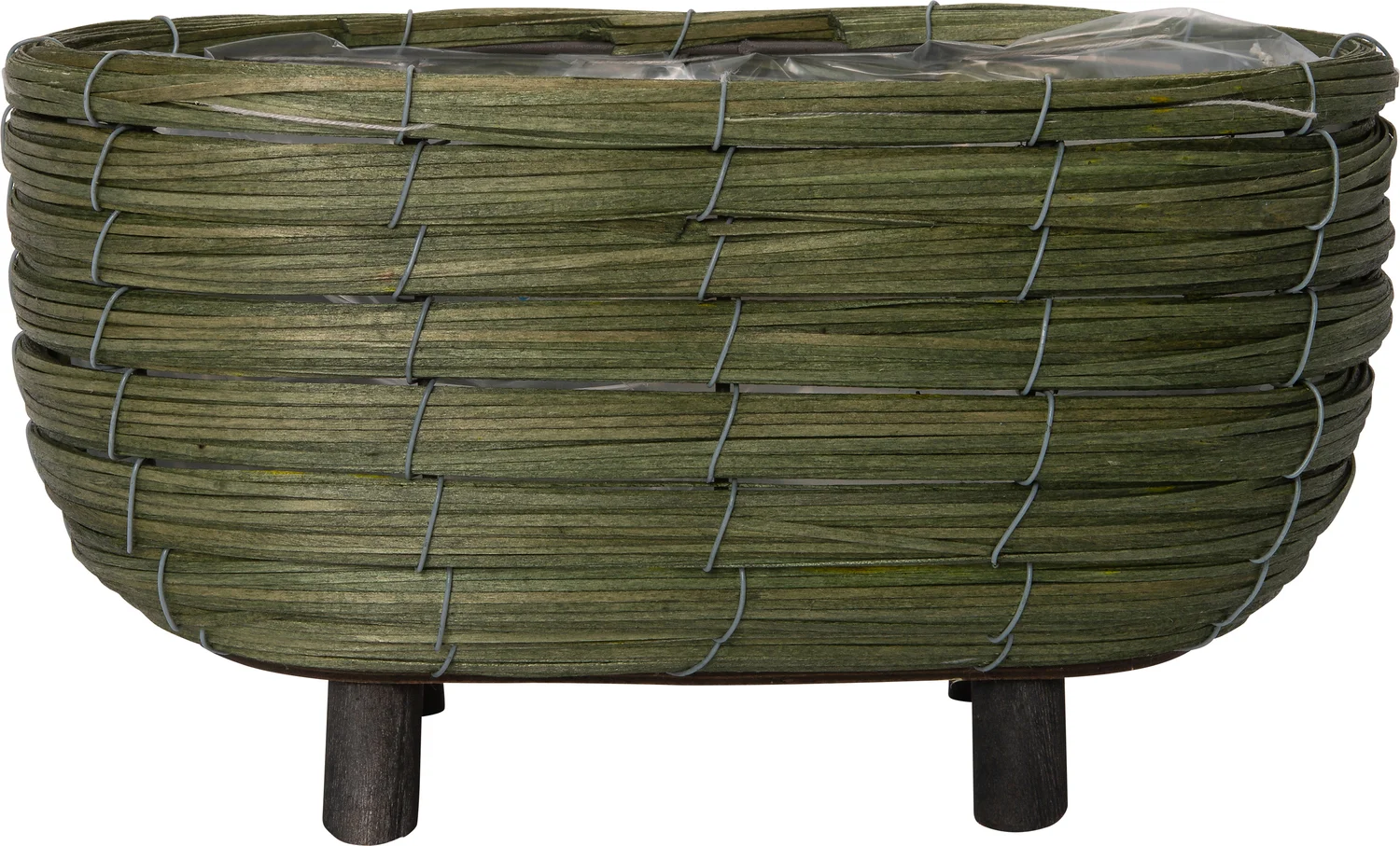 Intratuin plantenmand op poten Dewi groen D 29 H 15 cm