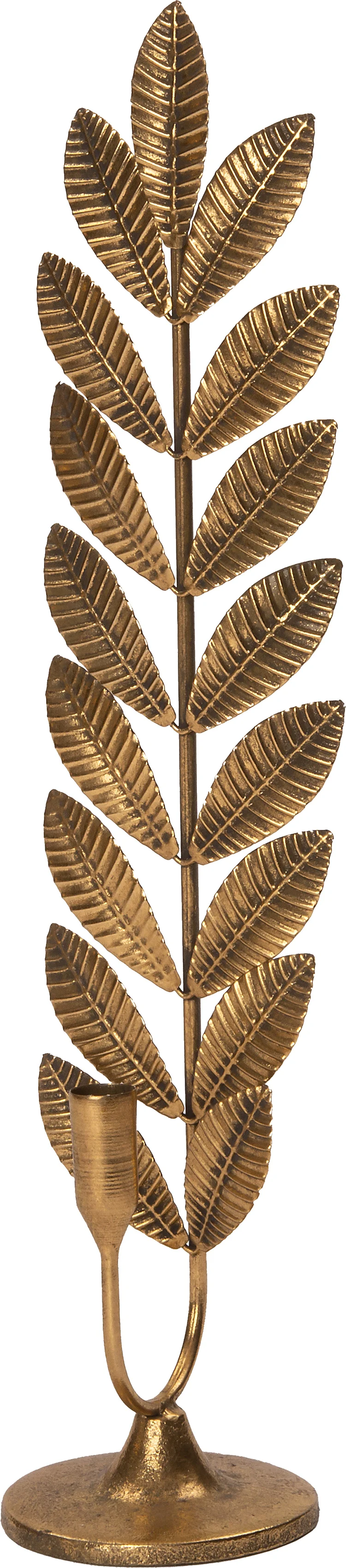 Intratuin kandelaar Varen goud 14 x 10,5 x 54 cm