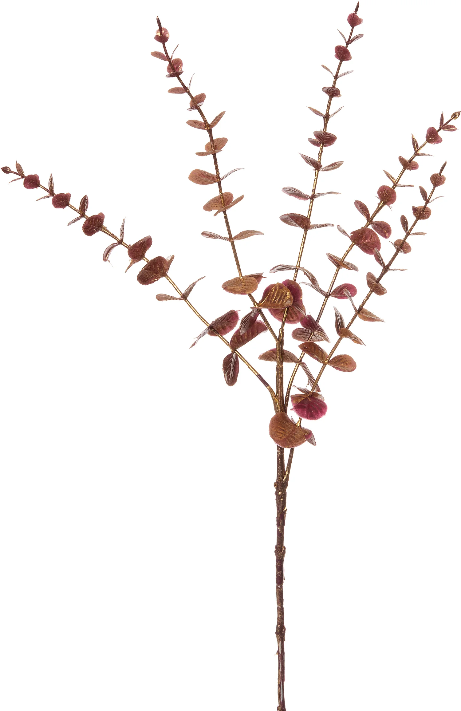 Intratuin kunsttak Eucalyptus 74 cm rood goud