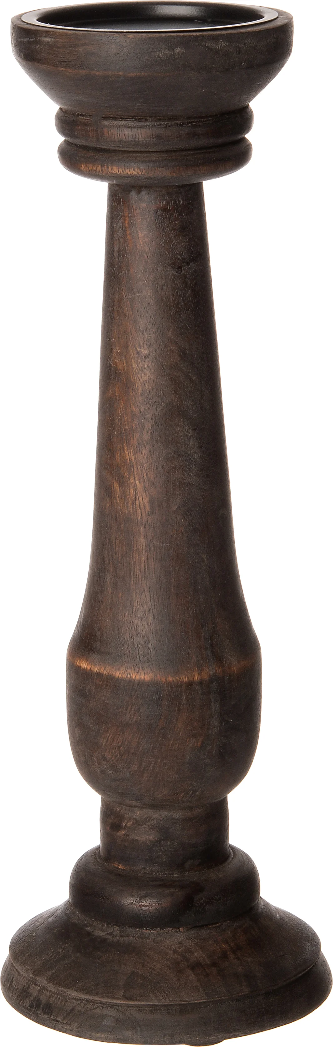 Intratuin kandelaar Rother bruin D 13 H 37 cm