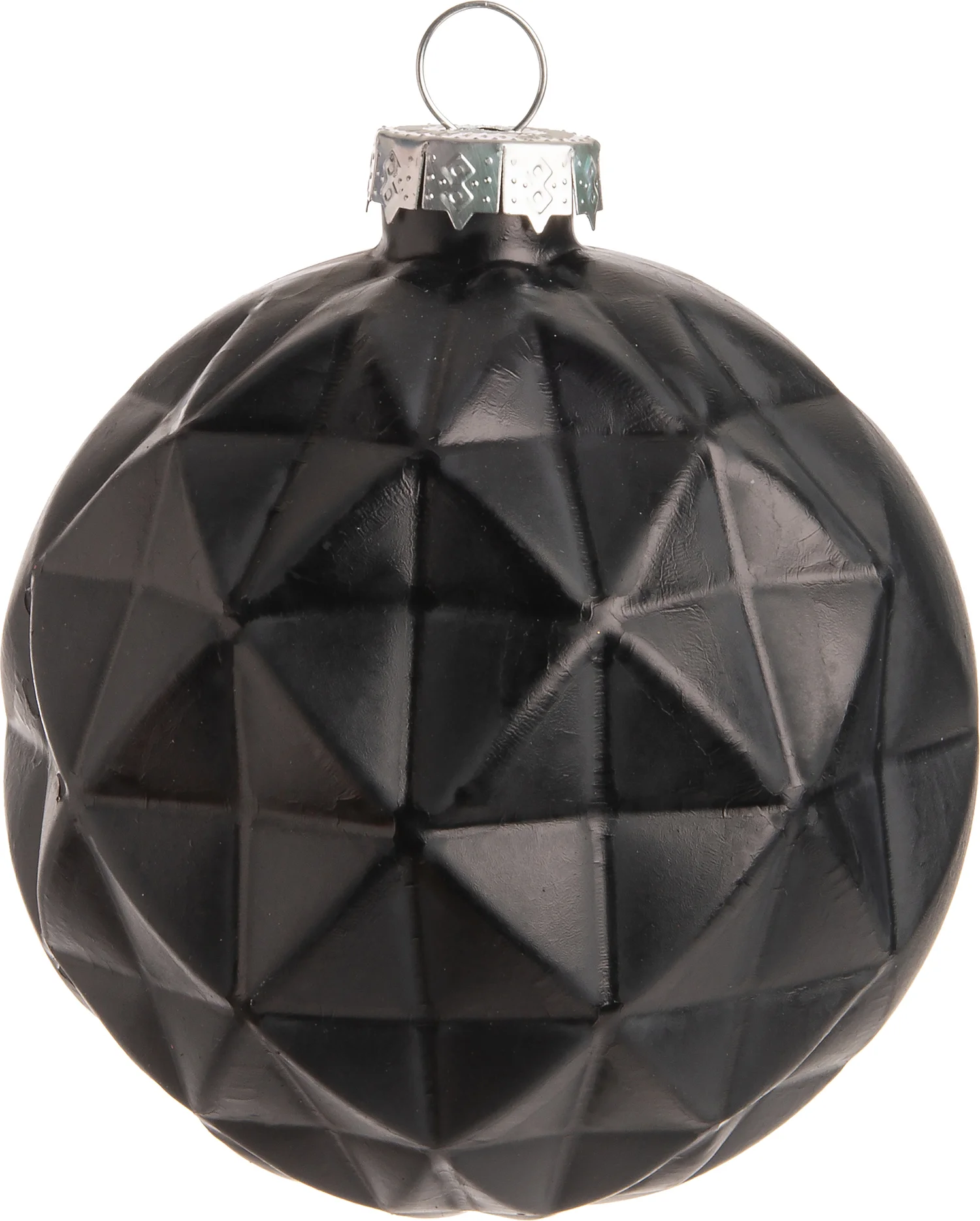 Intratuin kerstbal stud Zoie zwart D 8 cm
